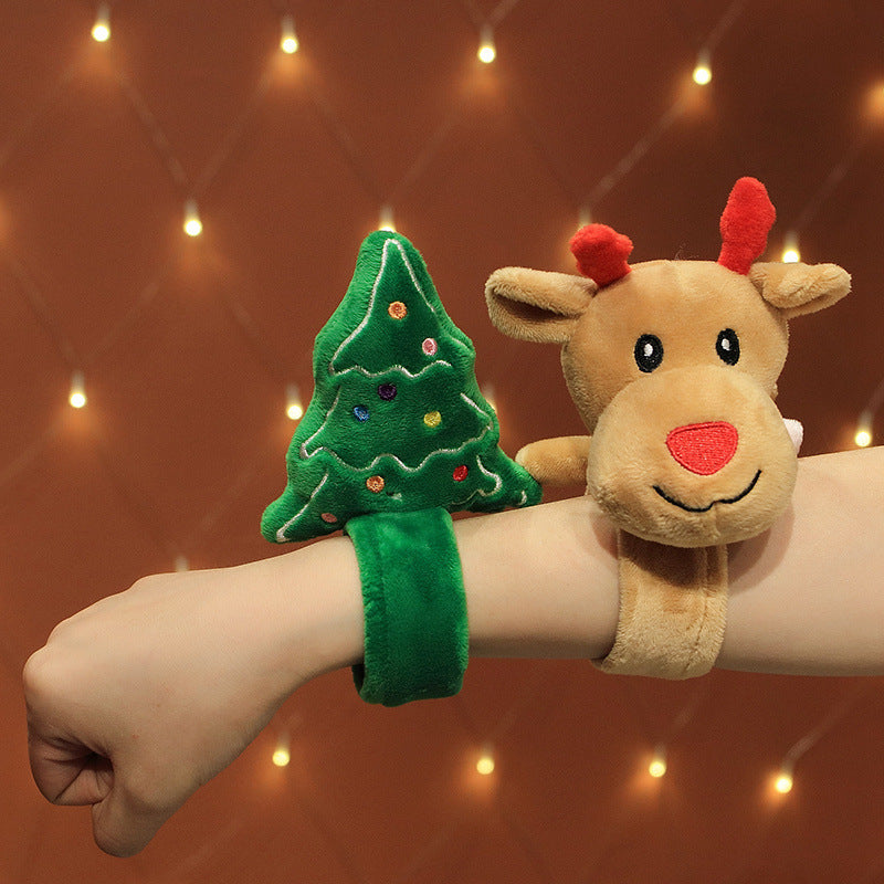 Christmas Papa Circle Elk Bracelet Children's Plush Toys Christmas Gift Christmas Tree Bracelet