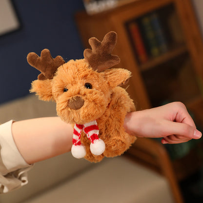 Christmas Papa Circle Elk Bracelet Children's Plush Toys Christmas Gift Christmas Tree Bracelet