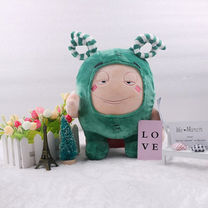 35CM Plush Oddbods Newt Buuble Pogo Zee Jeff Fuse Slick Plush Dolls Stuffed Toys
