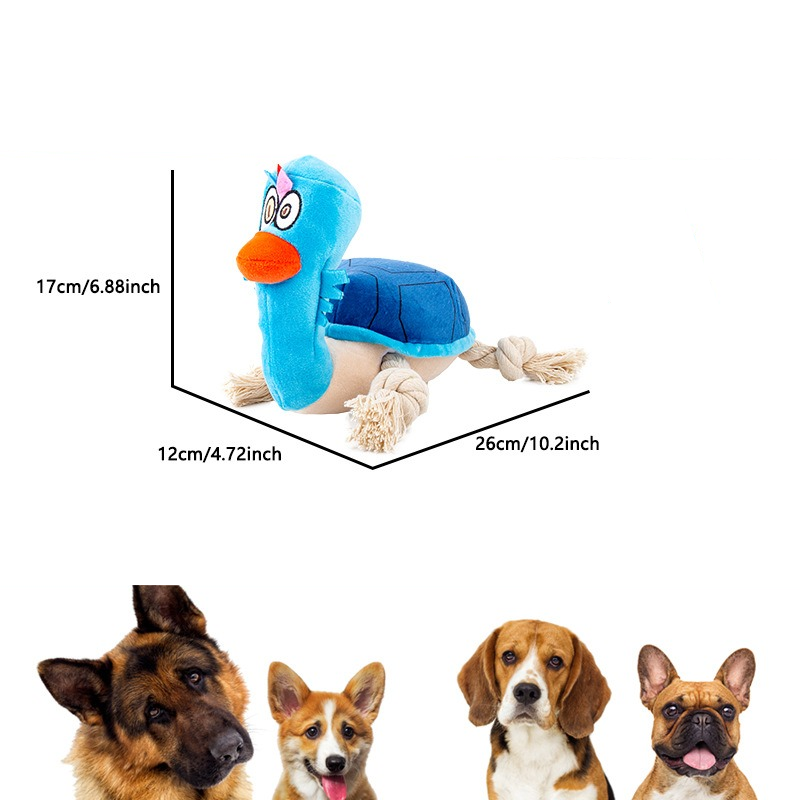 Pet dog plush toys sound interactive bite resistant grind teeth bite rope to relieve stress large dog toys for puppies