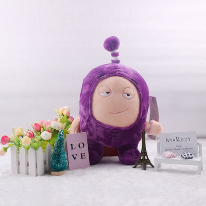 35CM Plush Oddbods Newt Buuble Pogo Zee Jeff Fuse Slick Plush Dolls Stuffed Toys